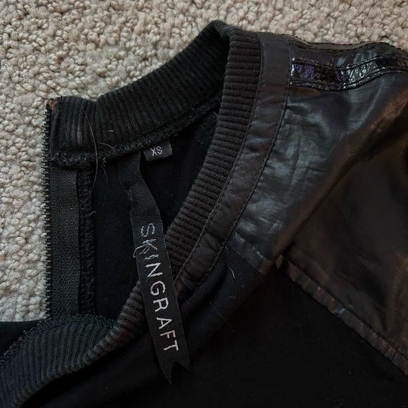 SkinGraft Black Vintage Dress with Zipper - Picture 3 of 4